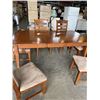 Image 3 : DINING TABLE W/ LEAF 6 CHAIRS
