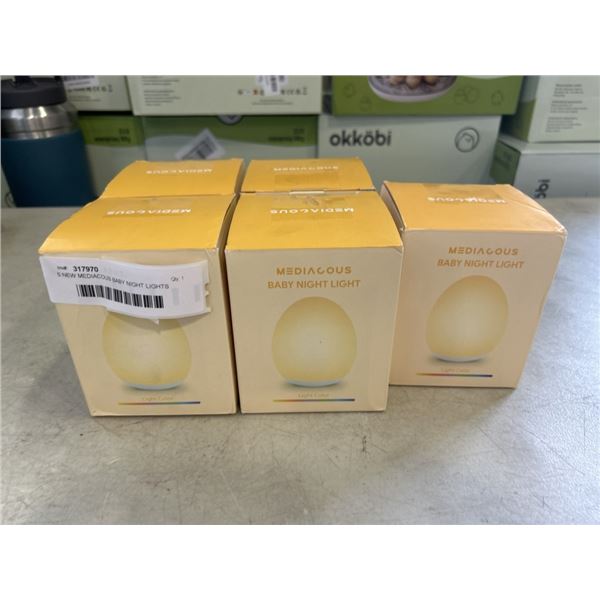 5 NEW MEDIACOUS BABY NIGHT LIGHTS