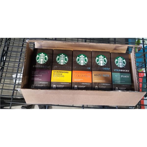 50 STARBUCKS ALUMINUM CAPSULES FOR NESPRESSO ORIGINAL LINE