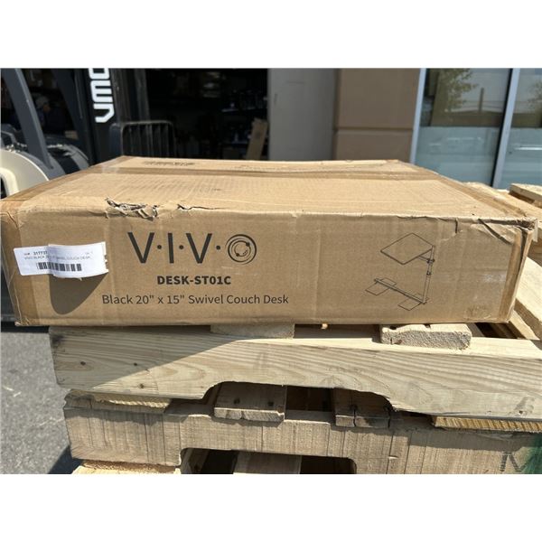 VIVO BLACK 20" X 15" SWIVEL COUCH DESK