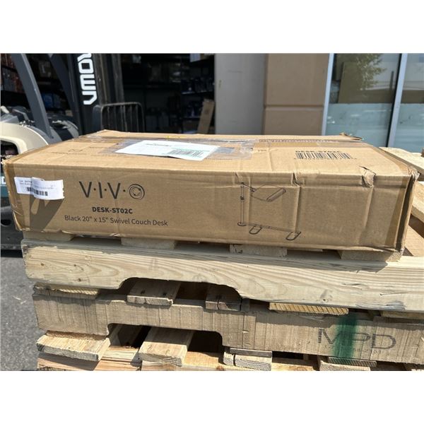 VIVO BLACK 20" X 15" SWIVEL COUCH DESK