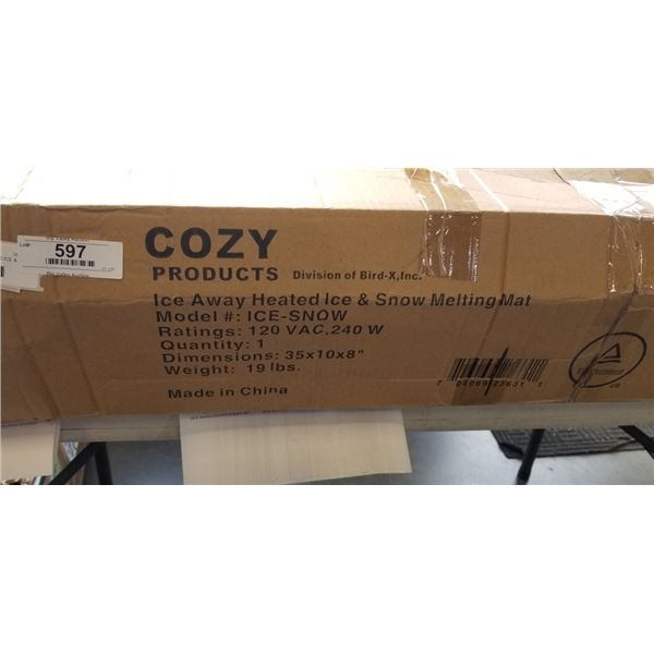 COZY PRODUCTS ICE AWAY HEATED ICE & SNOW MELTING MAT