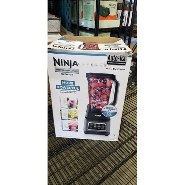 NINJA PROFESSIONAL PLUS 2.13L 1400W STAND BLENDER W/ AUTO-IQ - TESTED WORKING, RETAIL $99