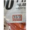 Image 2 : NEW HEAVY DUTY LIGHTED 100FTORANGE EXTENSION CORD. 10AWG/3C