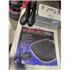Image 1 : HARD CASE WIUTH CONTENTS, CAR SEAT CUSHION AND RUBBER ANKLE BOOTS SIZE 29