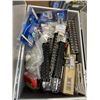 Image 2 : HARD CASE WIUTH CONTENTS, CAR SEAT CUSHION AND RUBBER ANKLE BOOTS SIZE 29