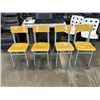 Image 1 : 4 WOOD AND METAL STACKING CHAIRS