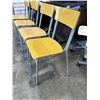 Image 3 : 4 WOOD AND METAL STACKING CHAIRS
