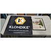 Image 1 : LARGE METAL KLONDIKE OIL SIGN AND VINTAGE TEXACO PRINT
