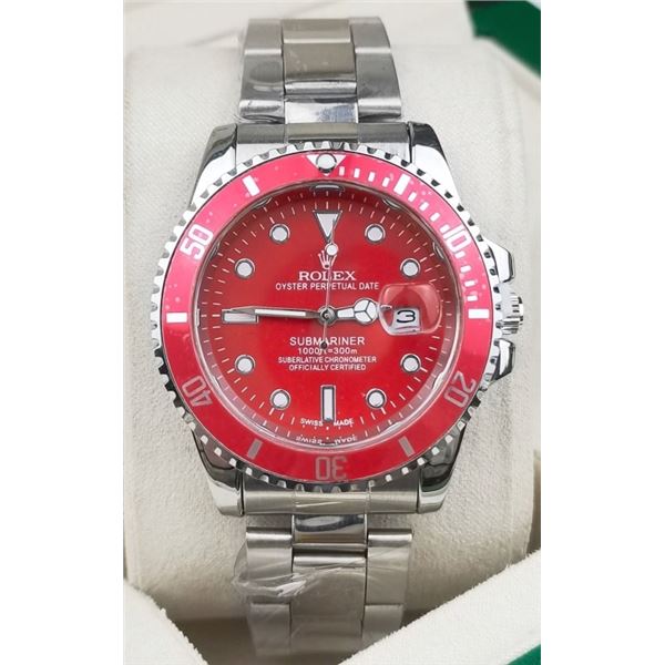ROLEX SUBMARINER RED DIAL, RED BEZEL - UNAUTHENTIC
