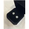 Image 3 : NEW S925 2.0CT EACH SIMULATED DIAMOND (CZ) STUD EARRINGS, MOUNTED IN 925 STERLING SILVER W/ WHITE GO