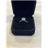 Image 2 : NEW S925 2.0CT SIMULATED DIAMOND (CZ) SOLITAIRE RING, SIZE 7, MOUNTED IN 925 STERLING SILVER W/ WHIT