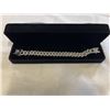 Image 1 : NEW PLATIUM PLATED 14.0MM SIMULATED DIAMOND (CZ) ICED OUT CUBAN LINK BRACELET, 8" LONG