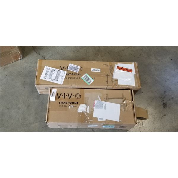 VIVO ELECTRIC FLIP DOWN CEILING TV MOUNT AND VIVO BOLT DOWN TV MOUNT