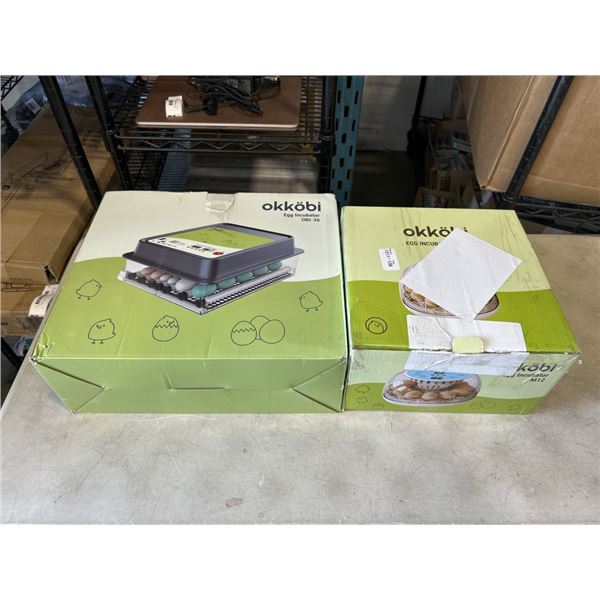 NEW OKKOBI EGG INCUBATOR OBI-36 AND OKKOBI EGG INCUBATOR M12