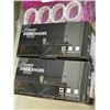 Image 4 : TRAY OF AMAZON OVERSTOCK INCLUDING ADWAITA SHOWER CURTAINS, LANWANDENG DOOR KNOBS, TINFOIL BLACK PLA