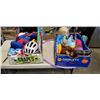Image 1 : 2 TRAYS OF KIDS TOYS
