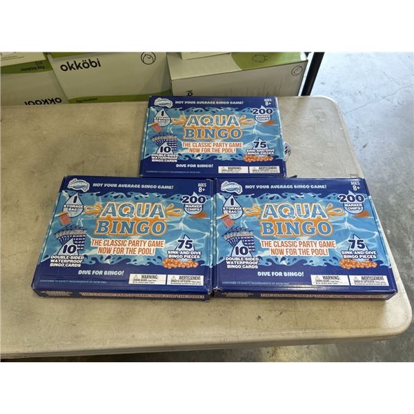 3 NEW AQUA BINGO PARTY GAMES FOR THE POOL