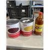 Image 1 : 2.84L DARK RED KIDNEY BEANS, 2.84L KERNEL CORN, AND 1L VALENTINA HOT SAUCE