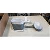 Image 2 : ASSORTED VINTAGE CAST IRON POTS AND PANS VINTAGE TINS ETC