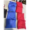 Image 3 : 8 NEW CORNHOLE BAGS. 4 RED BAGS, 4 BLUE BAGS