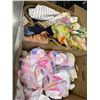 Image 1 : 2 BOXES OF ASSORTED NEW SCARVES, CLOTHING ETC