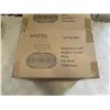 Image 2 : 2 NEW APOTO IRON BODY CLEAR GLASS CEILING LIGHTS