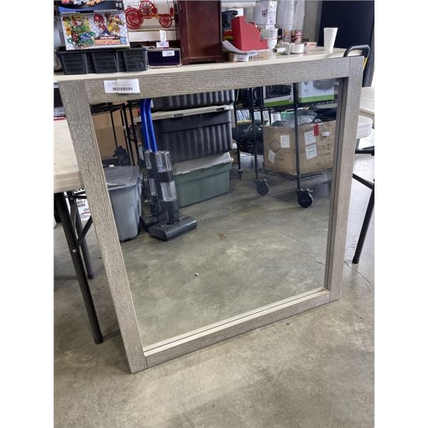 NEW 36" x 36" WOOD FRAMED MIRROR