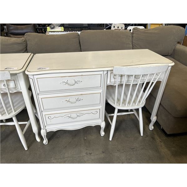 FRENCH PROVINCIAL DESK AND CHAIR