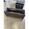 Image 4 : WOODEN PLANTER BOX MADE BY GRAPEVINE, 37 INCH LONG