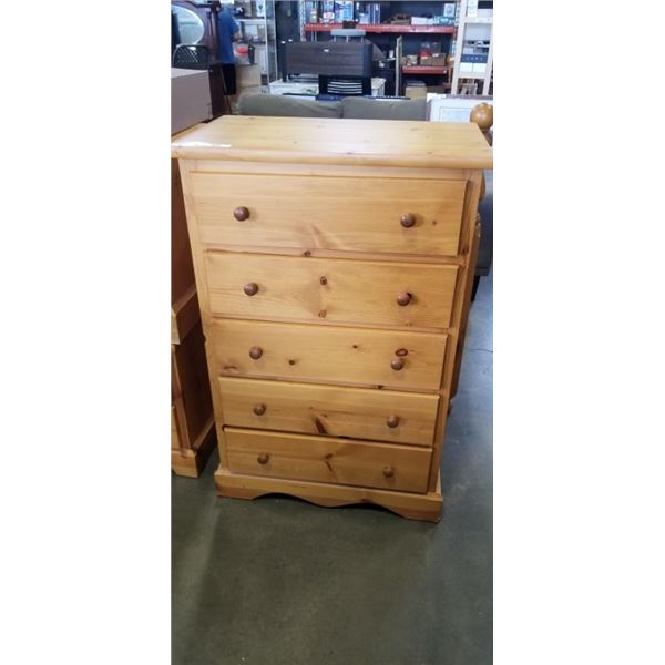 5 DRAWER HIGH BOY DRESSER