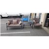 Image 1 : 3PC MARTHA LIVING PATIO SET - CHAIR, LOVE SEAT, AND TABLE