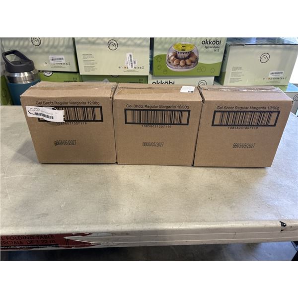 36 NEW PACKS GEL SHOTZ REGULAR MARGARITA. 90G PER PACK. (BB 03/05/2027)