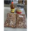 Image 1 : 2 BAGS OF PEANUTS, 3.05L SLICED PINEAPPLE, VALENTINA HOT SAUCE 1L