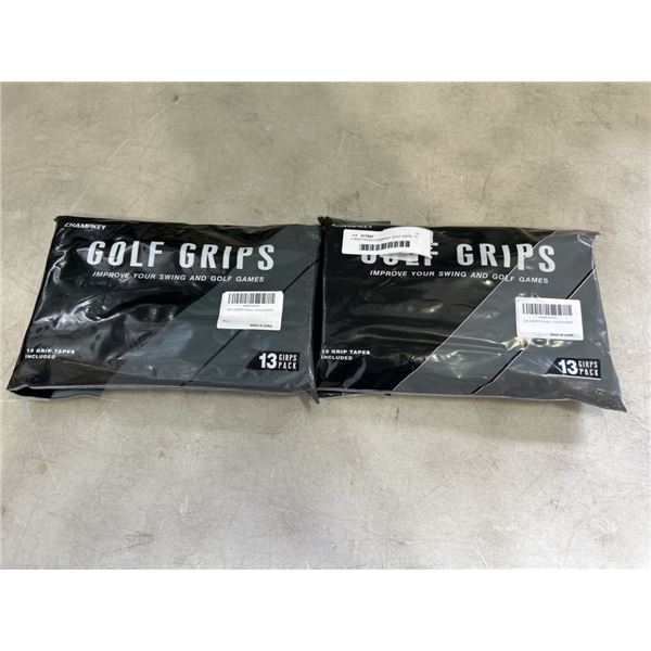 2 NEW PACKS CHAMPKEY GOLF GRIPS. 13 GRIPS PER PACK