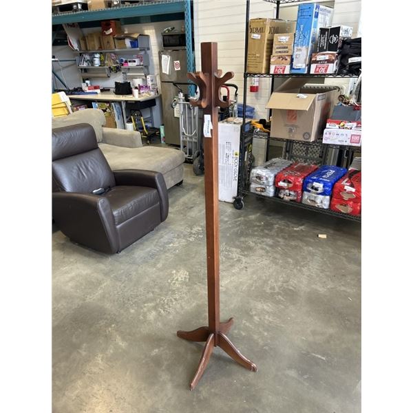 VINTAGE WOOD COAT TREE