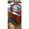 Image 1 : ANTIQUE SERVING CABINET WITH MIRROR GALLERY