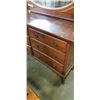 Image 3 : ANTIQUE SERVING CABINET WITH MIRROR GALLERY