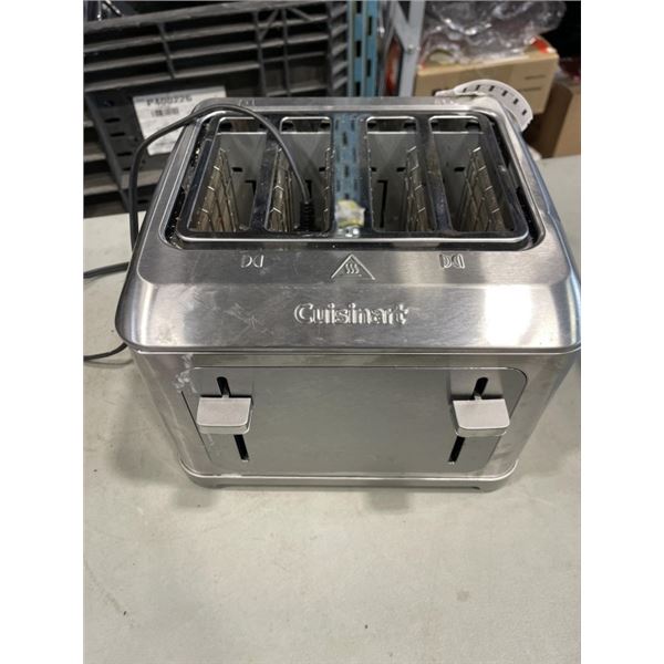 CUISINART FOUR SLICE STAINLESS TOASTER WORKING