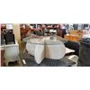 Image 1 : GLASS TOP STONE LOOK COFFEE TABLE