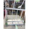 Image 2 : WHITE AND GLASS TABLE TOP GREENHOUSE