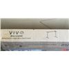Image 2 : VIVO RUSTIC VINTAGE BROWN 48X30 INCH UNIVERSAL TABLE TOP FOR SIT STAND DESK FRAME AND VIVO WHITE ELE