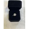 Image 2 : NEW S925 3.0CT MOISSANITE STONE SNOWFLAKE RING, RESIZEABLE, MOUNTED IN 925 STERLING SILVER W/ WHITE 