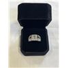 Image 1 : NEW S925 1.0CT SIMULATED DIAMOND (CZ) MANS RING, RESIZEABLE, MOUNTED IN 925 STERLING SILVER W/ WHITE