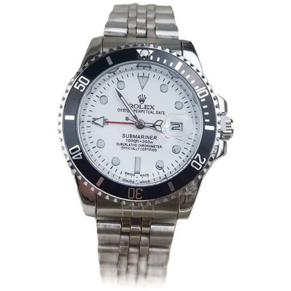 ROLEX SUBMARINER WHITE DIAL BLACK BEZEL - UNAUTHENTIC