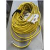 Image 1 : NEW HEAVY DUTY LIGHTED 200FT YELLOW EXTENSION CORD. 10AWG/3C