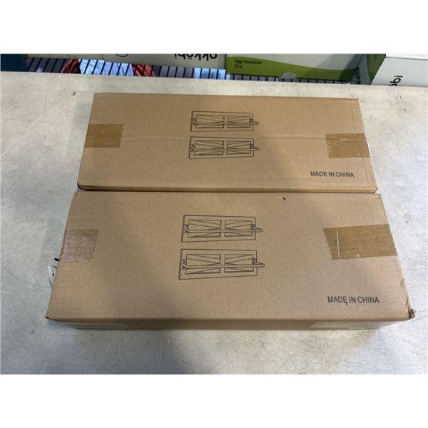 TWO NEW 2 PACK TOWEL RACKS FOR BATHROOM WALL
