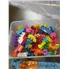 Image 2 : BIN OF KIDS MEGA BLOCKS INCLUDING PLAY TABLE
