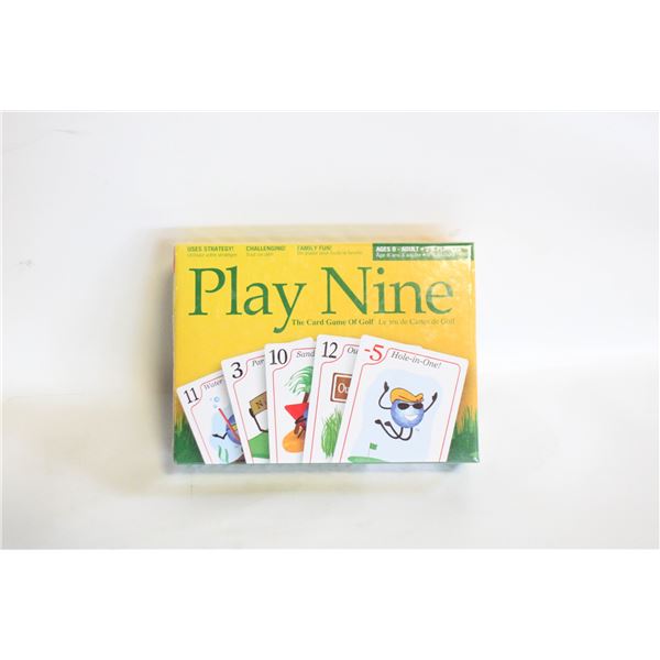 PLAY NIN" GOLF CARD GAME- NEW IN BOX