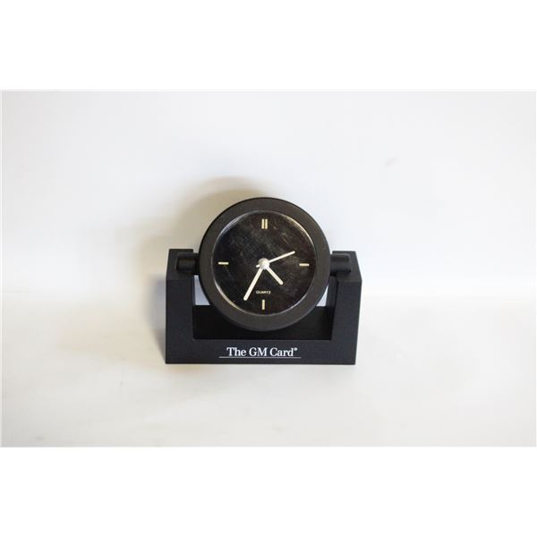 QUARTZ DESK CLOCK- "THE GM CARD"